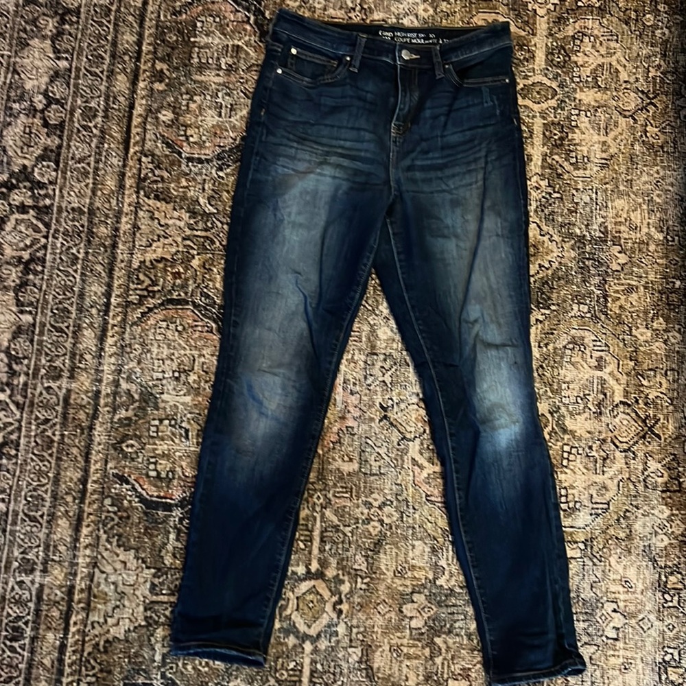 Gap high rise skinny jeans